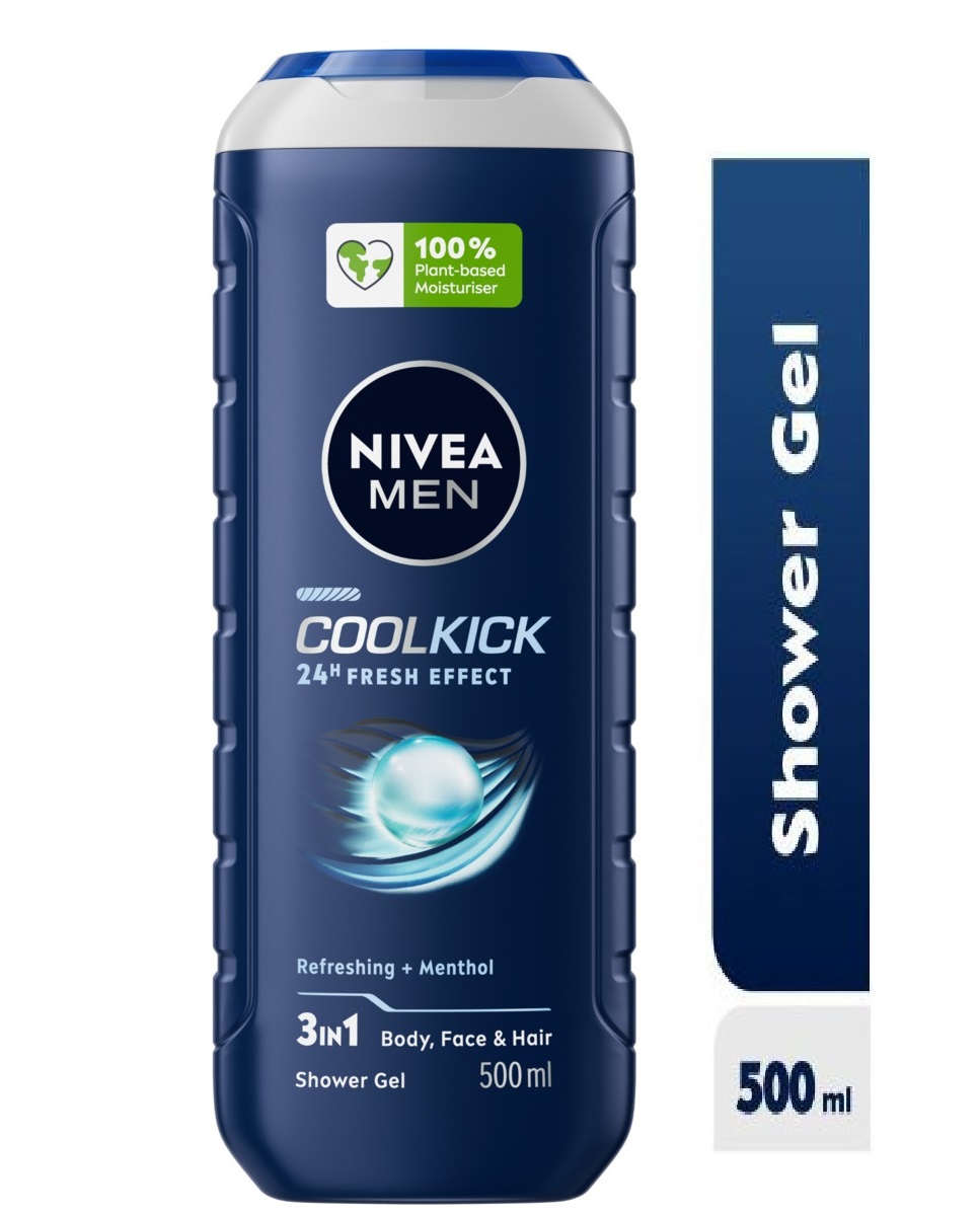 Nivea Men Cool Kick Shower Gel 500Ml